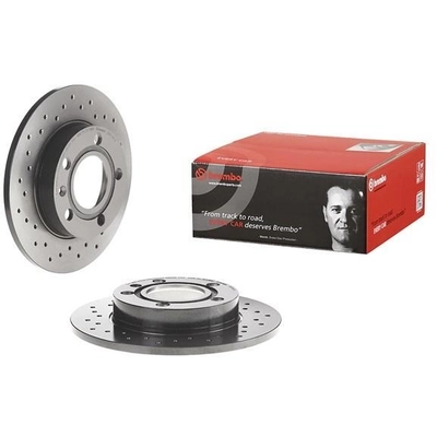 Rear Drilled Rotor by BREMBO - 08.9136.1X pa5