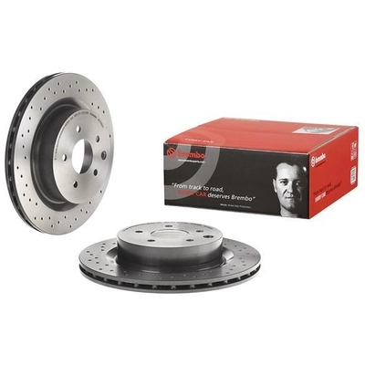Rear Drilled Rotor by BREMBO - 09.7356.2X pa3