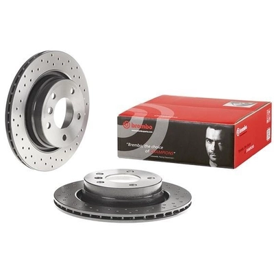 Rear Drilled Rotor by BREMBO - 09.7702.1X pa3