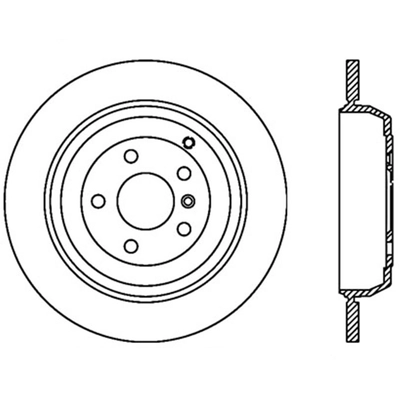 Rear Drilled Rotor by CENTRIC PARTS - 128.35090R pa1