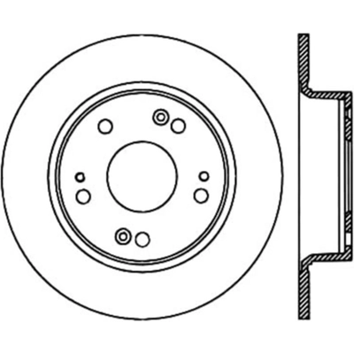 CENTRIC PARTS - 128.40068R - Stoptech Sport Cross Drilled Brake Rotor pa2