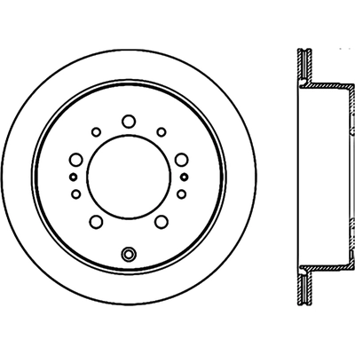 Rear Drilled Rotor by CENTRIC PARTS - 128.44157R pa2