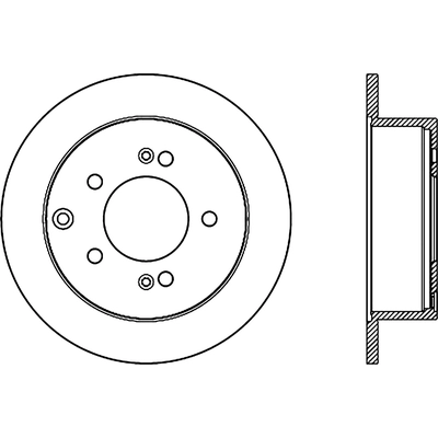 Rear Drilled Rotor by CENTRIC PARTS - 128.50027L pa1
