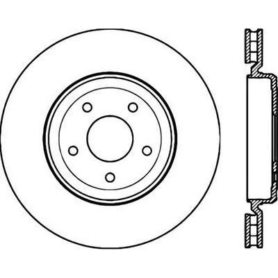 Rear Drilled Rotor by CENTRIC PARTS - 128.62103 pa1