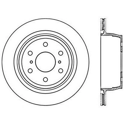 Rear Drilled Rotor by CENTRIC PARTS - 128.66065L pa3