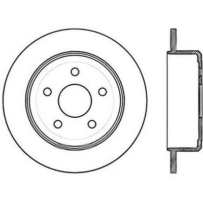 Rear Drilled Rotor by CENTRIC PARTS - 128.67067L pa3
