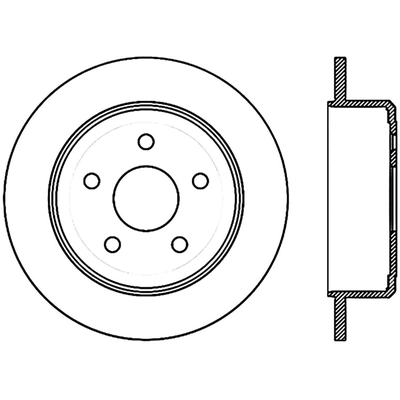 Rear Drilled Rotor by CENTRIC PARTS - 128.67067R pa1