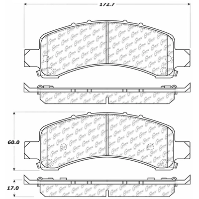 Plaquette de Frein arriére haute performance by CENTRIC PARTS - 306.09741 pa5