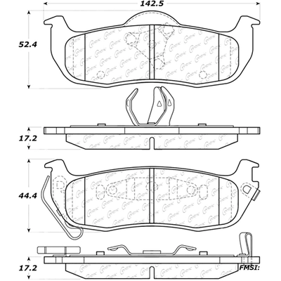 Rear High Performance Pads by CENTRIC PARTS - 306.10410 pa9