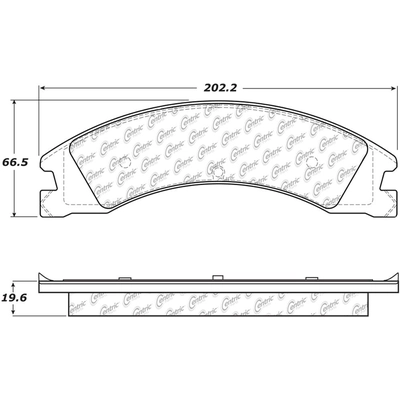 Plaquette de Frein arriére haute performance by CENTRIC PARTS - 306.13300 pa1