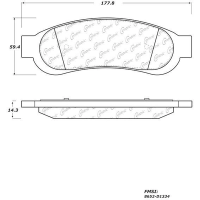 Rear High Performance Pads by CENTRIC PARTS - 306.13340 pa11