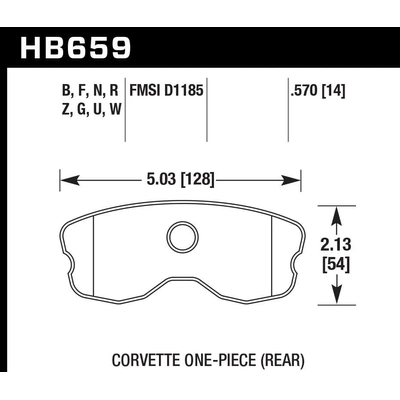Rear High Performance Pads by HAWK PERFORMANCE - HB659F.570 pa2