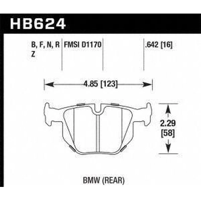 Rear High Performance Pads by HAWK PERFORMANCE - HB624B.642 pa2