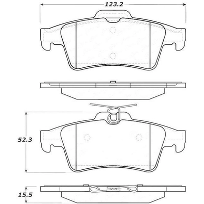 Rear High Performance Pads by STOPTECH - 308.10950 pa1