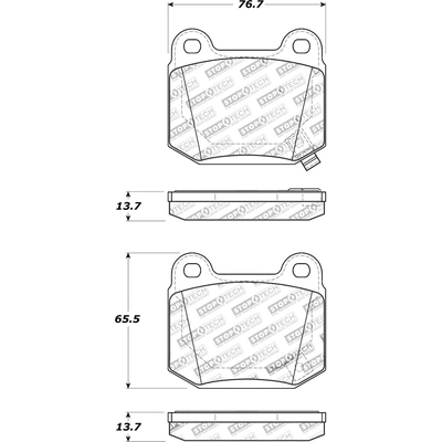 Rear High Performance Pads by STOPTECH - 309.09610 pa7