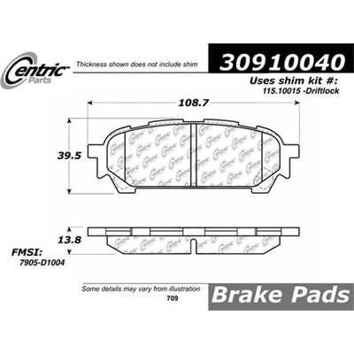 Rear High Performance Pads by STOPTECH - 309.10040 pa1