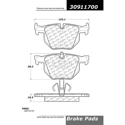 Rear High Performance Pads by STOPTECH - 309.11700 pa1