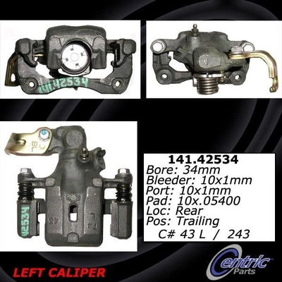 Rear Left Rebuilt Caliper With Hardware by CENTRIC PARTS - 141.42534 pa4