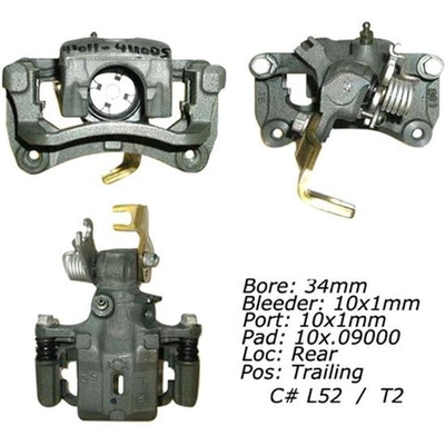 Rear Left Rebuilt Caliper With Hardware by CENTRIC PARTS - 141.42558 pa14