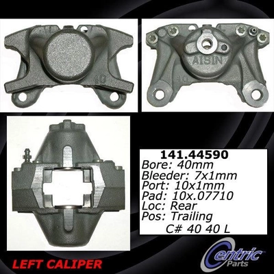 Rear Left Rebuilt Caliper With Hardware by CENTRIC PARTS - 141.44590 pa8