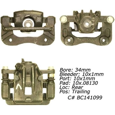 Rear Left Rebuilt Caliper With Hardware by CENTRIC PARTS - 141.51626 pa15