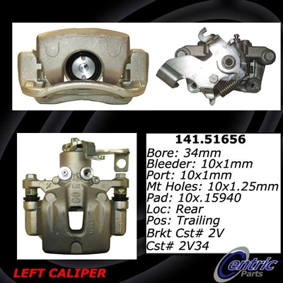 CENTRIC PARTS - 141.51656 - Rear Left Rebuilt Disc Brake Caliper pa1