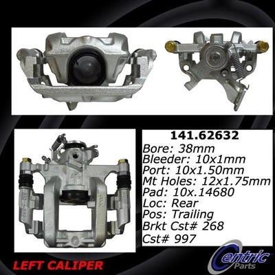 Étrier arrière gauche reconditionné avec matériel de CENTRIC PARTS - 141.62632 pa2