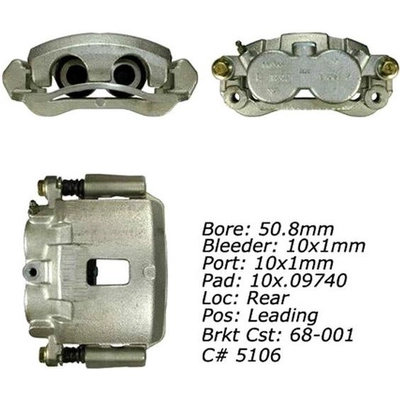 Rear Left Rebuilt Caliper With Hardware by CENTRIC PARTS - 141.66516 pa21