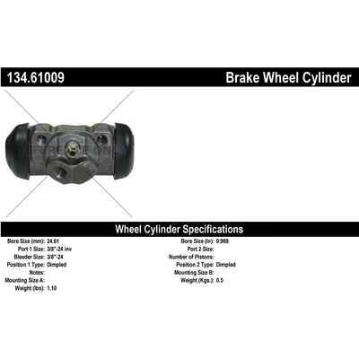 Rear Left Wheel Cylinder by CENTRIC PARTS - 134.61009 pa2