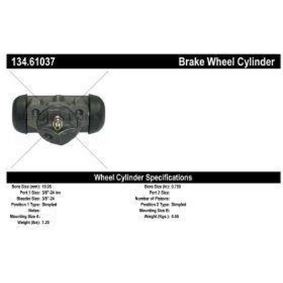 Rear Left Wheel Cylinder by CENTRIC PARTS - 134.61037 pa1