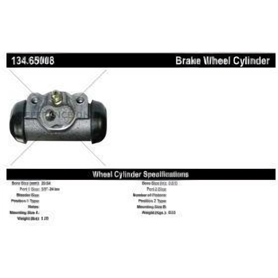 Rear Left Wheel Cylinder by CENTRIC PARTS - 134.65008 pa1