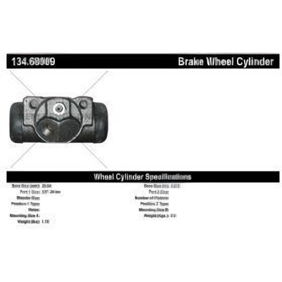 Rear Left Wheel Cylinder by CENTRIC PARTS - 134.68009 pa1