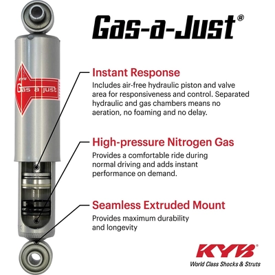 Rear Mono-Tube Gas Pressurized by KYB - KG5190 pa6