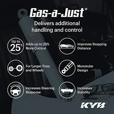 Amortisseur arrière mono-tube à gaz de KYB - KG5192 pa5