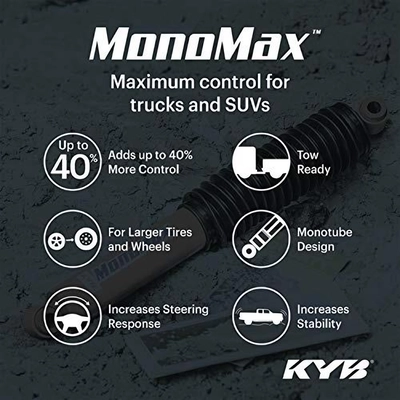 Rear Monomax High Performance Mono-Tube GS by KYB - 565107 pa9