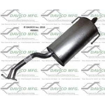 Rear Muffler by DAVICO - 499861 pa4