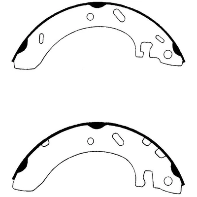Rear New Brake Shoes by CENTRIC PARTS - 110.06981 pa1