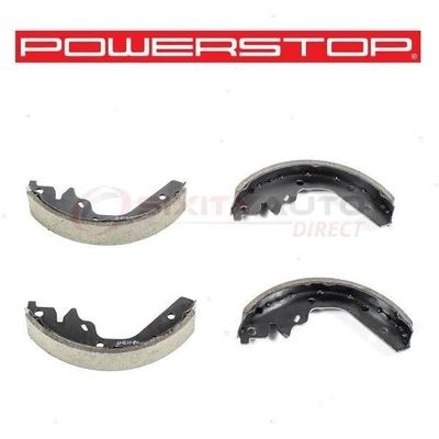 Rear New Brake Shoes by POWER STOP - B519 pa4