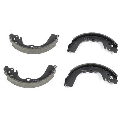 Rear New Brake Shoes by POWER STOP - B676 pa1