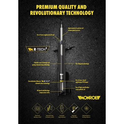 MONROE/EXPERT SERIES - 37416 - Rear Driver or Passenger Side Shock Absorber pa2