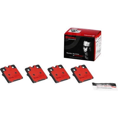 Rear Parking Brake Pads by BREMBO - P02001N pa3