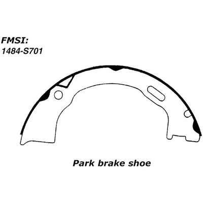 Patins de frein de stationnement arrière by CENTRIC PARTS - 111.07010 pa6