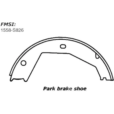 Rear Parking Brake Shoes by CENTRIC PARTS - 111.08260 pa6