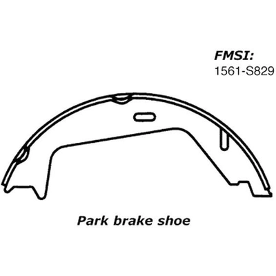 Patins de frein de stationnement arrière by CENTRIC PARTS - 111.08290 pa6