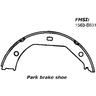 Patins de frein de stationnement arrière by CENTRIC PARTS - 111.08310 pa6