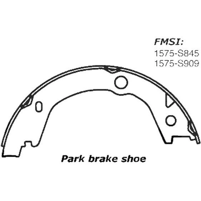 Patins de frein de stationnement arrière by CENTRIC PARTS - 111.08450 pa7