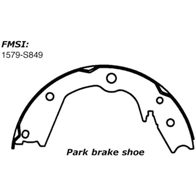 Rear Parking Brake Shoes by CENTRIC PARTS - 111.08490 pa7