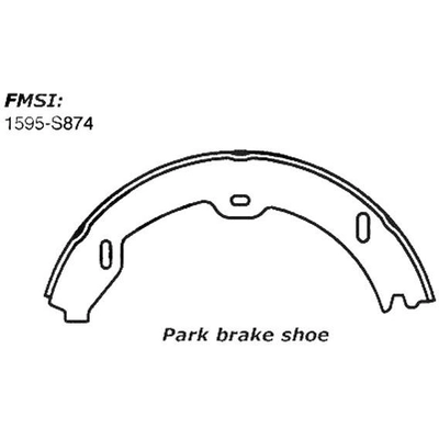 Patins de frein de stationnement arrière by CENTRIC PARTS - 111.08740 pa4