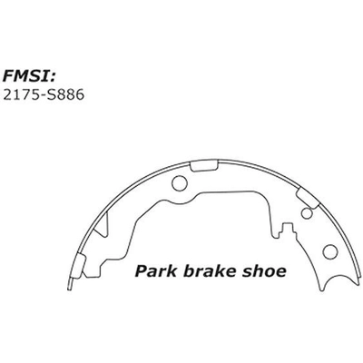 Patins de frein de stationnement arrière de CENTRIC PARTS - 111.08860 pa4