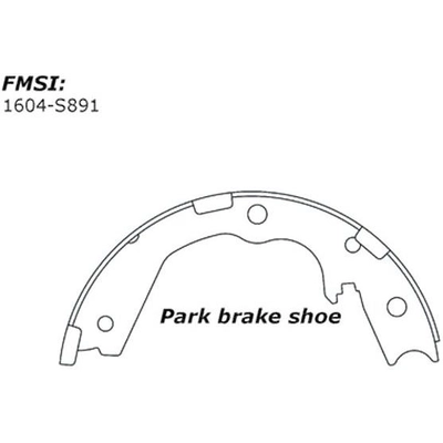 Rear Parking Brake Shoes by CENTRIC PARTS - 111.08910 pa6